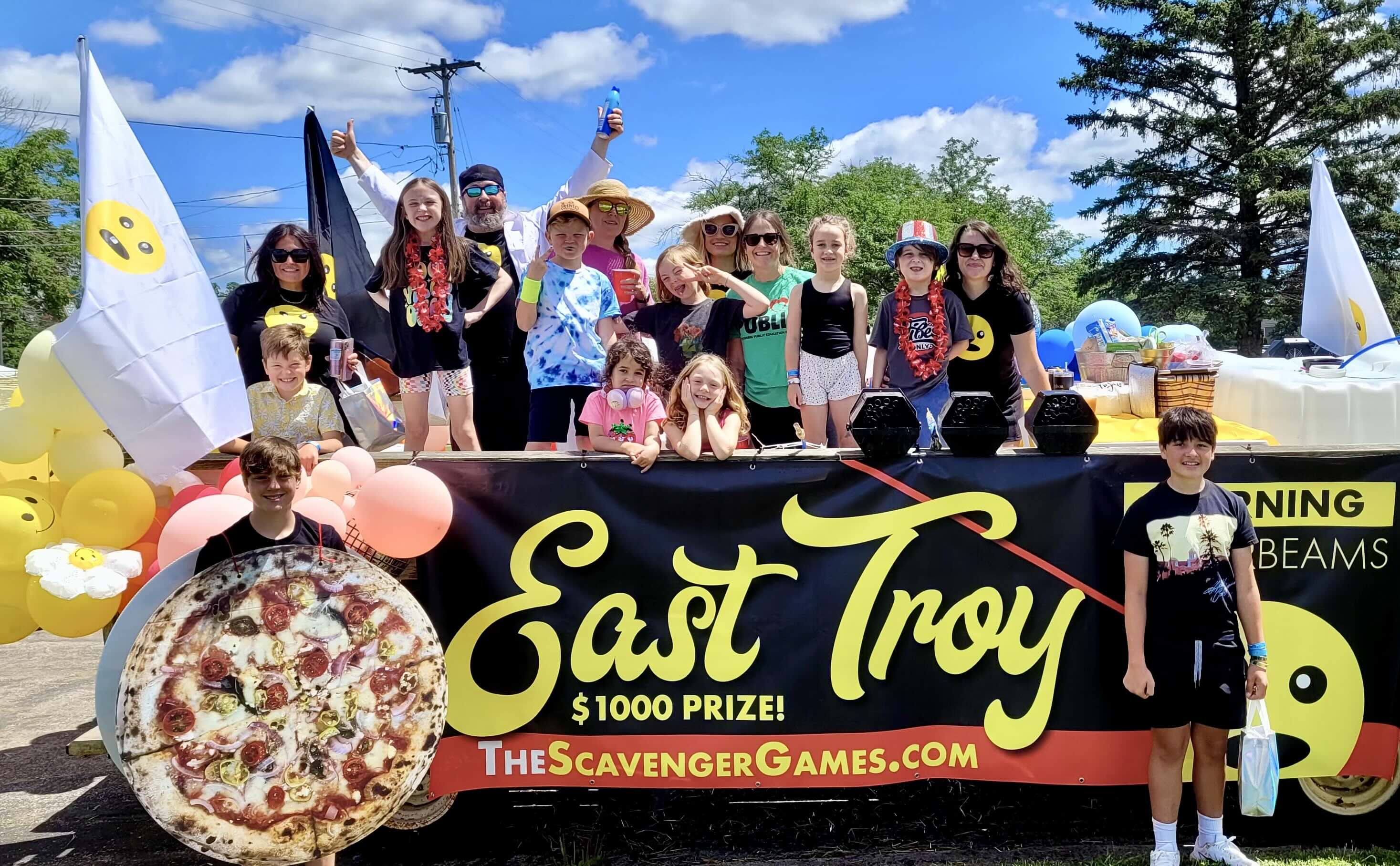 The Scavenger Games parade float